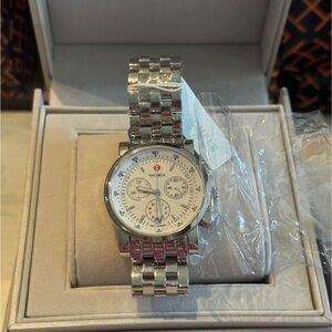 💎MICHELE Women’s Silver-toned Watch  💎 (BRAND NEW with ORIGINAL tags)